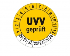 UVV Geprüft - Gelb