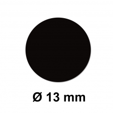 Folien Klebepunkt Ø 13 mm - Schwarz