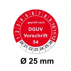 Nächster Termin - DGUV Vorschrift 54 - rot