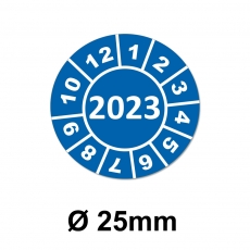 Jahresplaketten Ø 25 mm 2023 Blau
