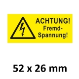 ACHTUNG Fremdspannung