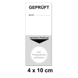 Grundplakette 40x100 - Prüfung