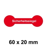 Sicherheitssiegel Papier VERSIEGELT rot