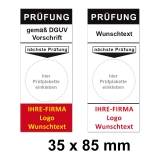 500 individuelle Grundplaketten 35x85mm