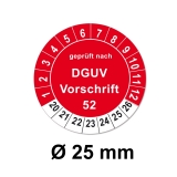 Nächster Termin - DGUV Vorschrift 52 - rot
