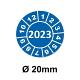 Jahresplaketten Ø 20 mm 2023 Blau