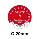 Elektro Check Ø 20 mm Rot