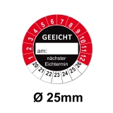 GEEICHT Ø 25mm - rot/schwarz