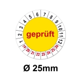 Geprüft Ø 25mm - gelb