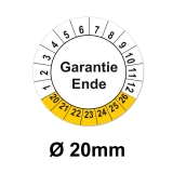 Garantieende Ø 20mm