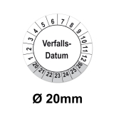 Verfallsdatum Ø 20mm